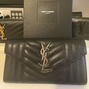 Authentic YSL long wallet on chain
